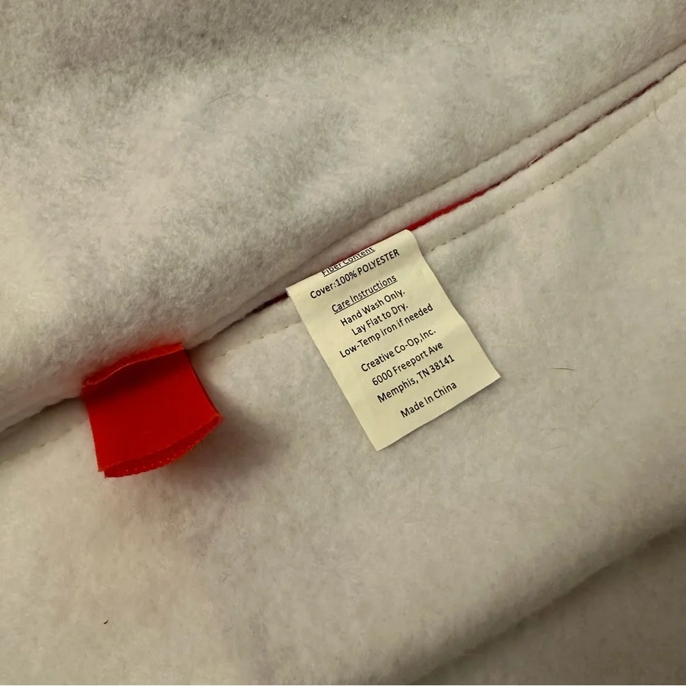 🎄 Santa Claus Christmas Tree Skirt - Red Plush & White Fir 48”